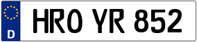 Trailer License Plate